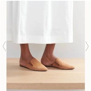 Jenni Kayne Camel Suede Mule Flats
